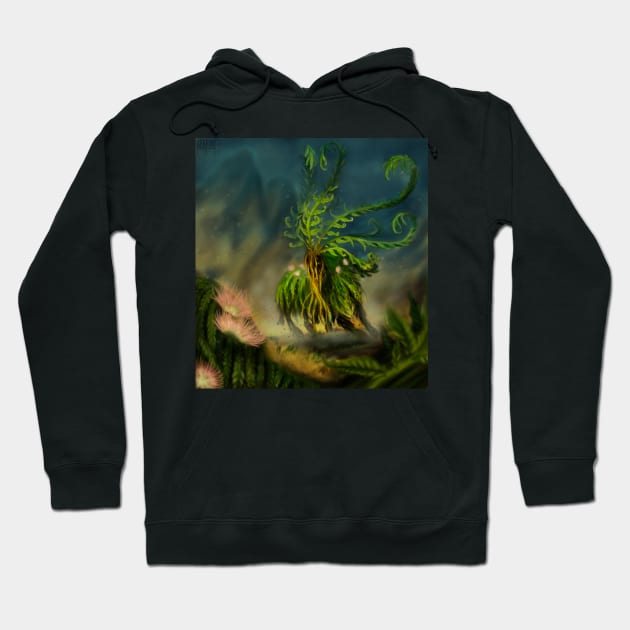 Fern goat Hoodie by Bertoni_Lee